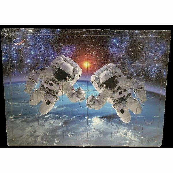 Texas Toy Distribution NASA Astronauts in Space Wood Puzzle - 24 Piece TE80865